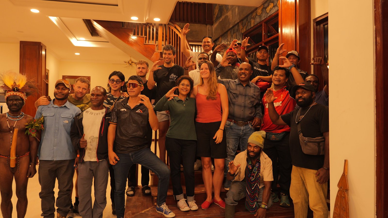 Five International Guests Prepare to Climb Carstensz and Discover Papuan Culture at Maximus Tipagau’s Residence